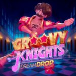 Groovy Knights Dream Drop slot logo