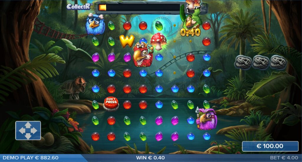 Pirots 2 slot with an expanded game grid after a Meteor Strike feature.