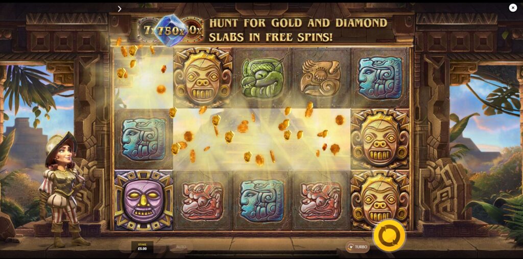 The Waterfall mechanic in Gonzita's Quest clearing winning symbols to make way for new ones.