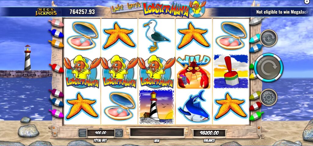 Triggering the Buoy Bonus feature in Lucky Larry's Lobstermania MegaJackpots slot