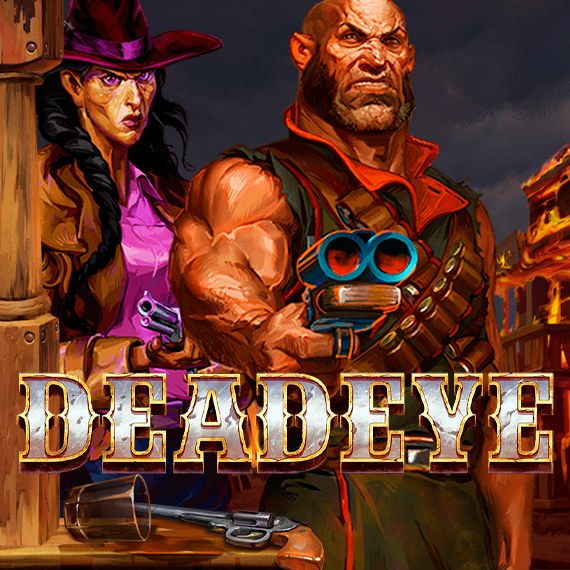 Deadeye slot logo by Elk Studios