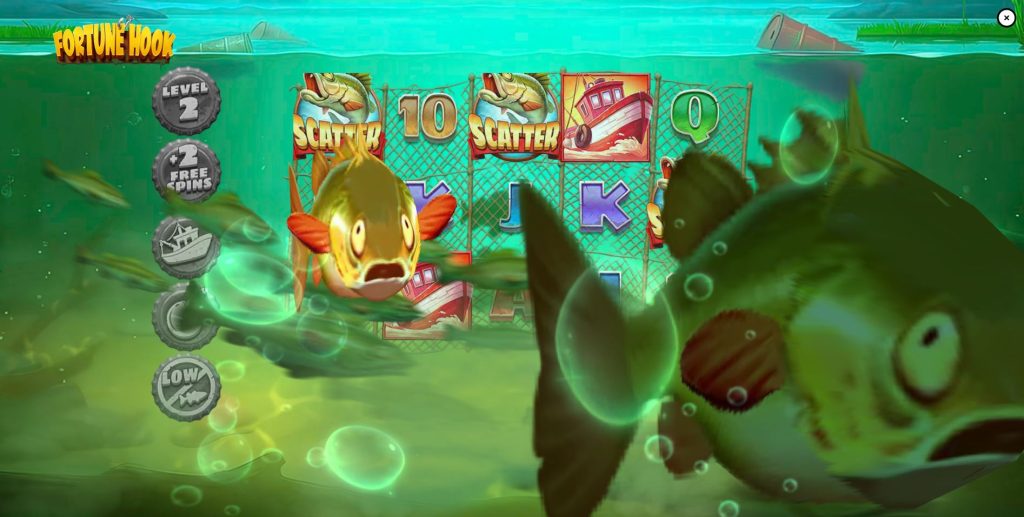 The pre-bonus Beer Cap modifier selection screen in Fortune Hook.