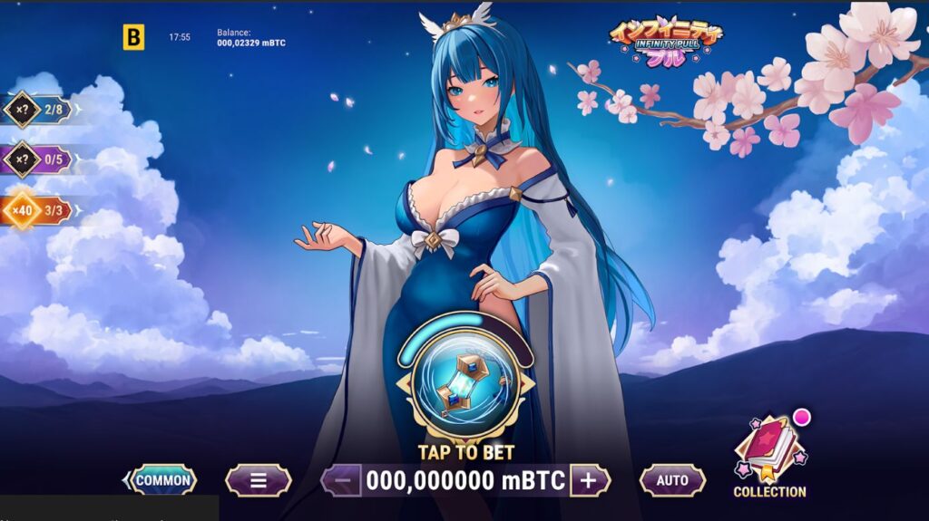 Common win display featuring blue anime maid character cards arranged in winning formation