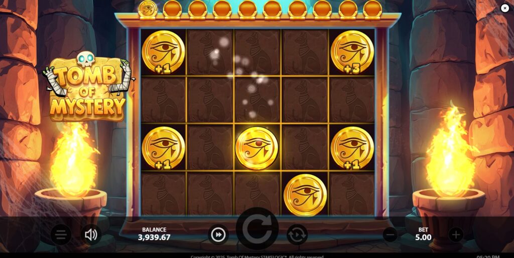 The special Mini-Game grid used to determine the number of free spins awarded.